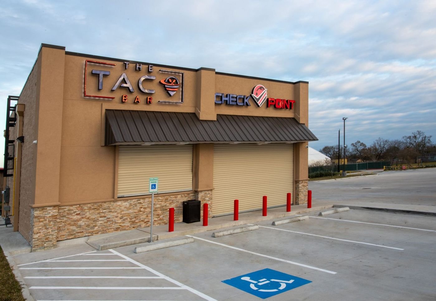 Taco Bar & Check Point channel-letter signage by SI Signs USA